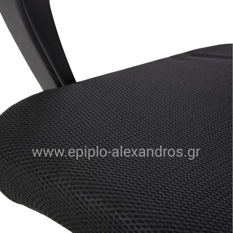 OFFICE CHAIR TRAIL2 HM1193 BLACK MESH-CHROMED METAL LEG 62x59x120Hcm.