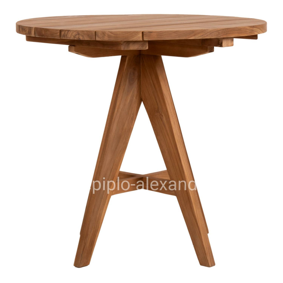 OUTDOOR ROUND TABLE LEO HM9623.11 TEAK WOOD 80x80x75Hcm.