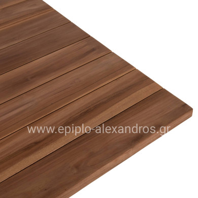 OUTDOOR DINING TABLE LEO HM9622.11 SQUARE TEAK WOOD 80x80x75Hcm.