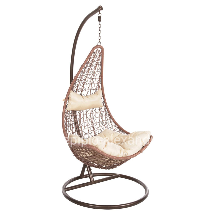 HANGING NEST MILLIE HM5996.05 METAL IN BROWN-SYNTHETIC RATTAN IN BROWN Φ95x195Hcm.