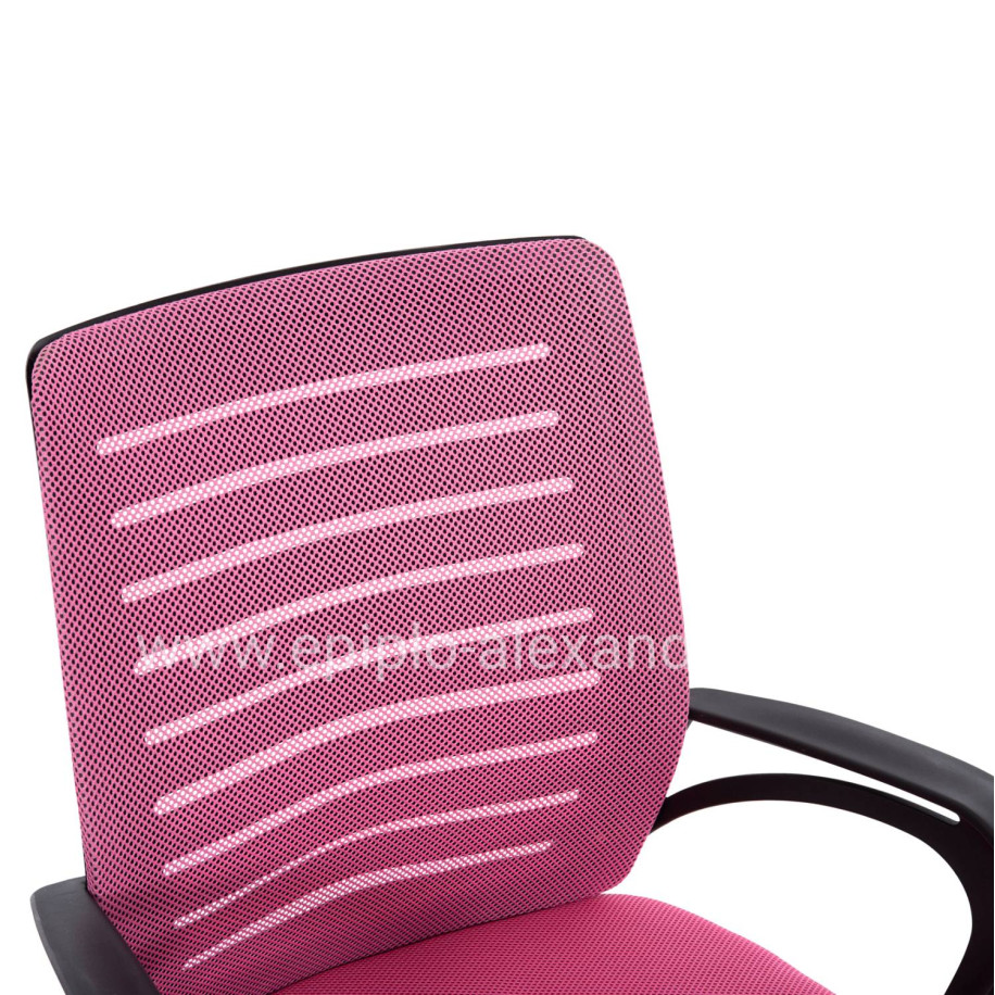 OFFICE CHAIR TRAIL HM1192.35 PINK MESH-CHROMED METAL LEG 62x51x98Hcm.