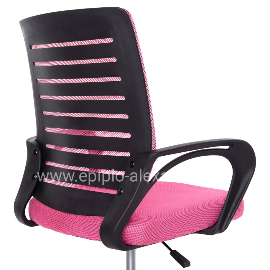 OFFICE CHAIR TRAIL HM1192.35 PINK MESH-CHROMED METAL LEG 62x51x98Hcm.