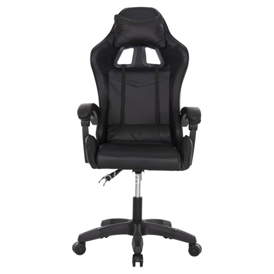 GAMING CHAIR MANCER HM1194 BLACK PU-BLACK POLYPROPYLENE 59x69x125Hcm.