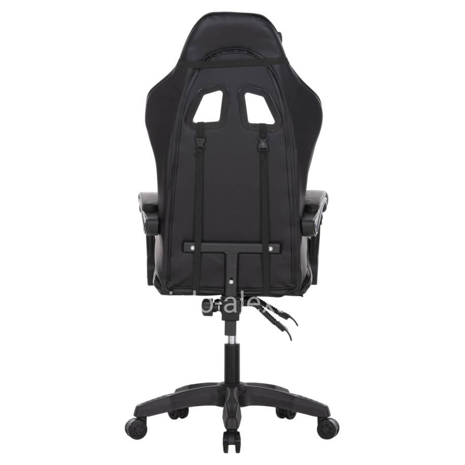 GAMING CHAIR MANCER HM1194 BLACK PU-BLACK POLYPROPYLENE 59x69x125Hcm.