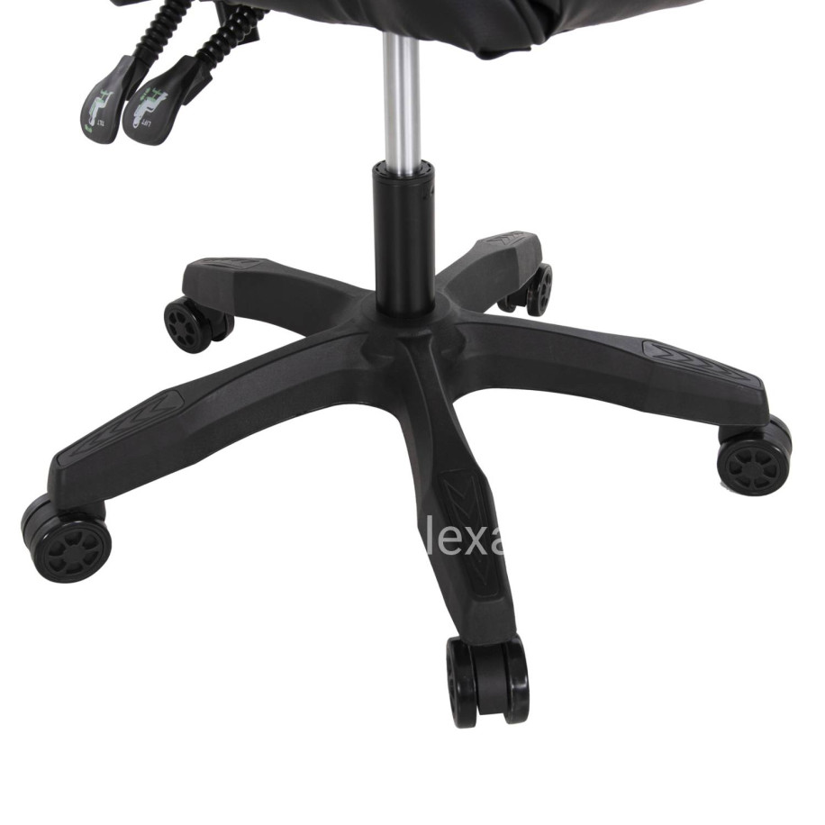 GAMING CHAIR MANCER HM1194 BLACK PU-BLACK POLYPROPYLENE 59x69x125Hcm.