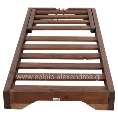 ΞΑΠΛΩΣΤΡΑ IKARIA ΜΕ ΠΟΔΙ HM6107.01 ΠΕΥΚΟ ΣΕ ΚΑΡΥΔΙ-ΜΟΝΟ ΣΚΕΛΕΤΟΣ 80x208x100Yεκ.