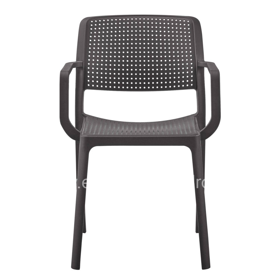 ARMCHAIR OUTDOOR COMFEE HM6102.09 POLYPROPYLENE IN BROWN 54x57x83Hcm.