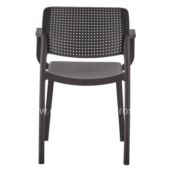 ARMCHAIR OUTDOOR COMFEE HM6102.09 POLYPROPYLENE IN BROWN 54x57x83Hcm.