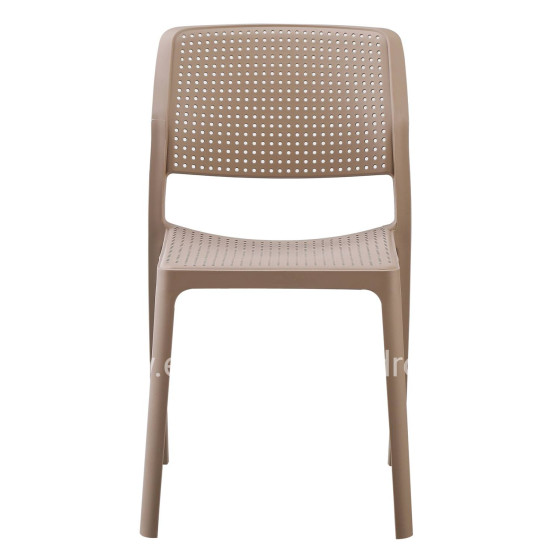 CHAIR OUTDOOR COMFEE HM6101.04 POLYPROPYLENE IN CAPPUCCINO 41x57x82H cm.