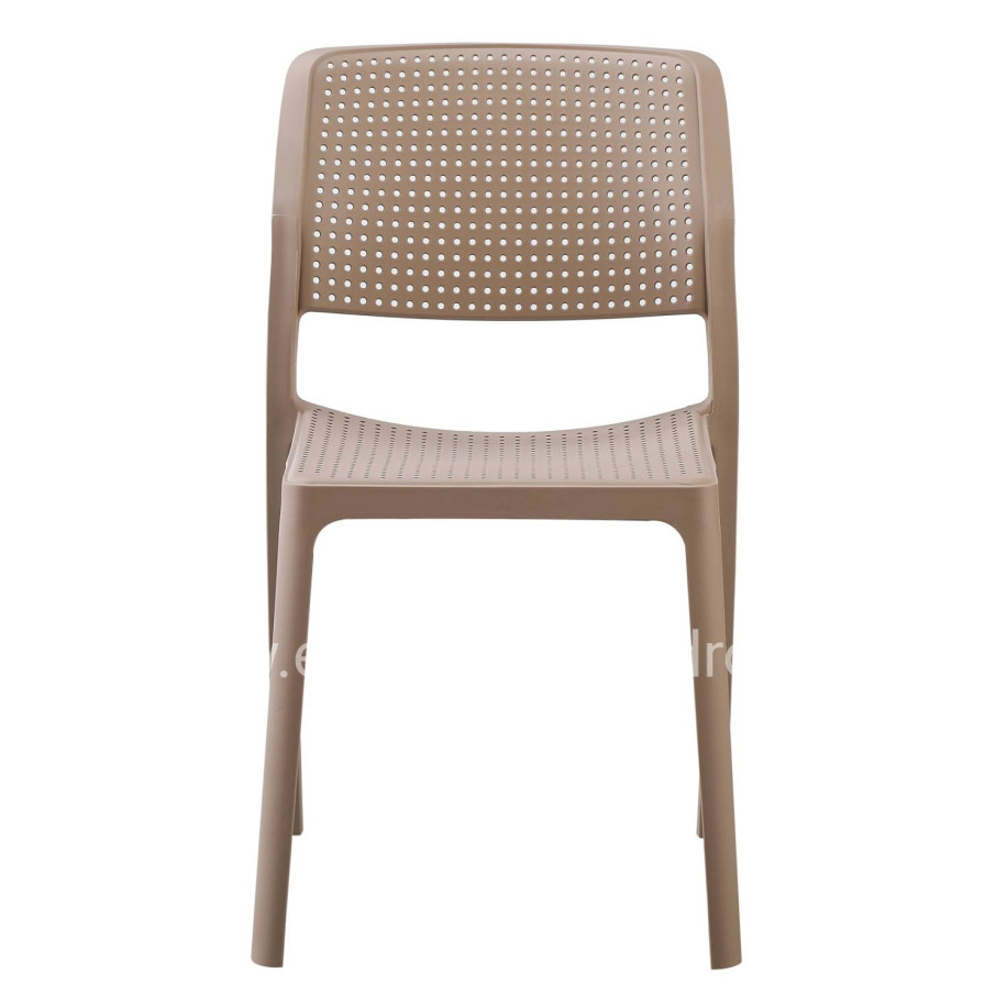 CHAIR OUTDOOR COMFEE HM6101.04 POLYPROPYLENE IN CAPPUCCINO 41x57x82H cm.
