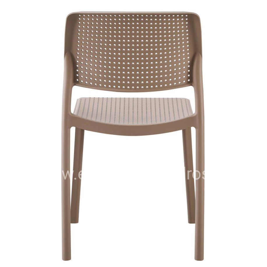 CHAIR OUTDOOR COMFEE HM6101.04 POLYPROPYLENE IN CAPPUCCINO 41x57x82H cm.