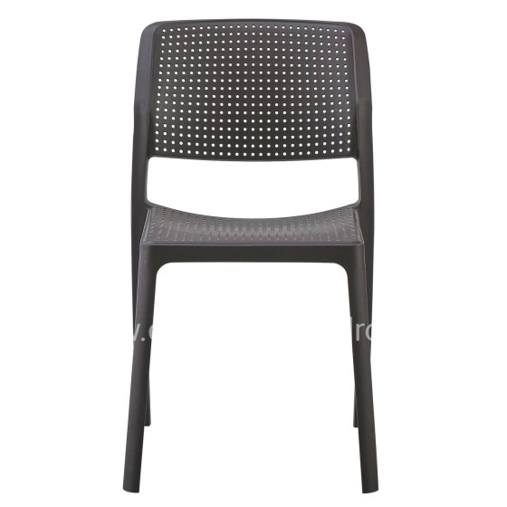 CHAIR OUTDOOR COMFEE HM6101.09 POLYPROPYLENE IN BROWN 41x57x82H cm.