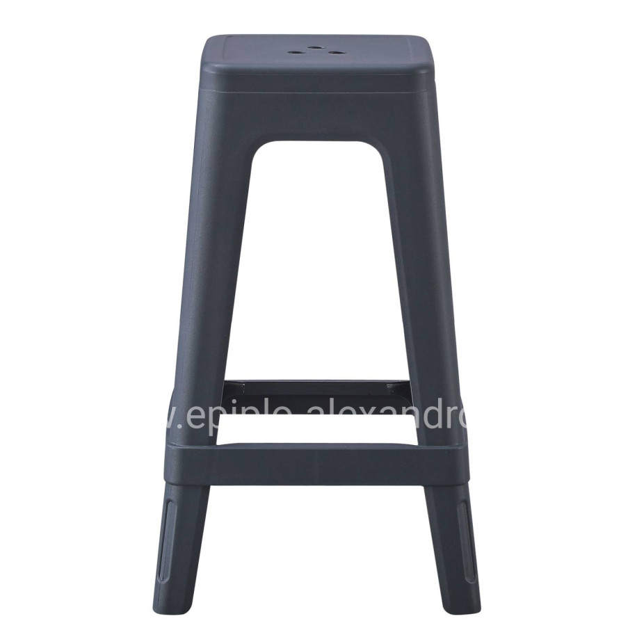 ΣΚΑΜΠΟ ΠΟΛΥΠΡΟΠΥΛΕΝΙΟΥ ΤΕΤΡΑΓΩΝΟ ZEB HM6128.03 ΓΚΡΙ 35x35x65Υεκ.