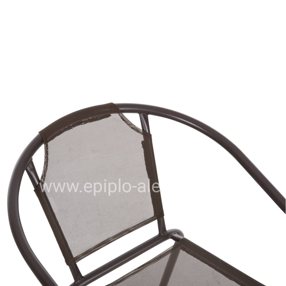 ΠΟΛΥΘΡΟΝΑ ΕΞ.ΧΩΡΟΥ LEDAN HM5977.02 ΜΕΤΑΛΛO & TEXTILENE ΚΑΦΕ 55x58x72Υεκ.