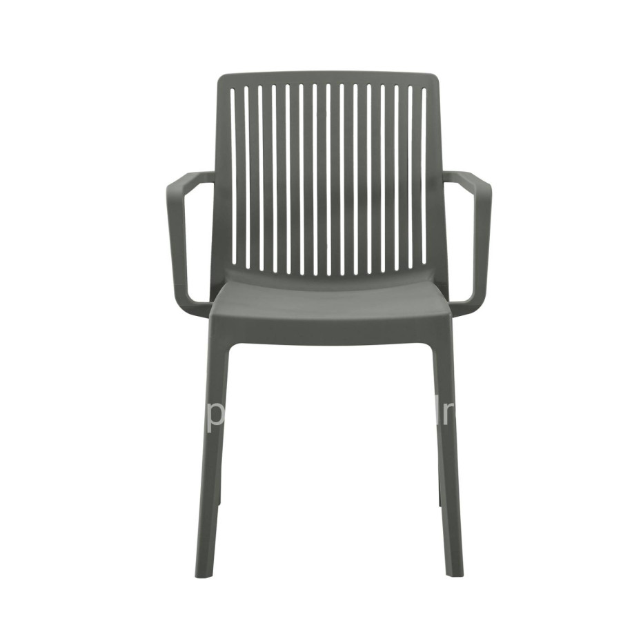 POLYPROPYLENE ARMCHAIR IDA HM6127.04 DARK OLIVE 41,3x54,2x81,8Hcm.