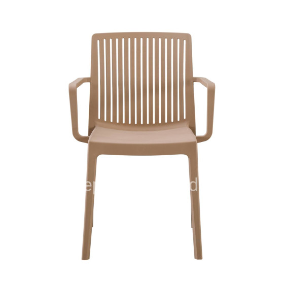 POLYPROPYLENE ARMCHAIR IDA HM6127.05 CAPPUCCINO 41,3x54,2x81,8Hcm.