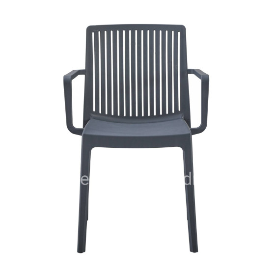 POLYPROPYLENE ARMCHAIR IDA HM6127.03 GREY 41,3x54,2x81,8Hcm.