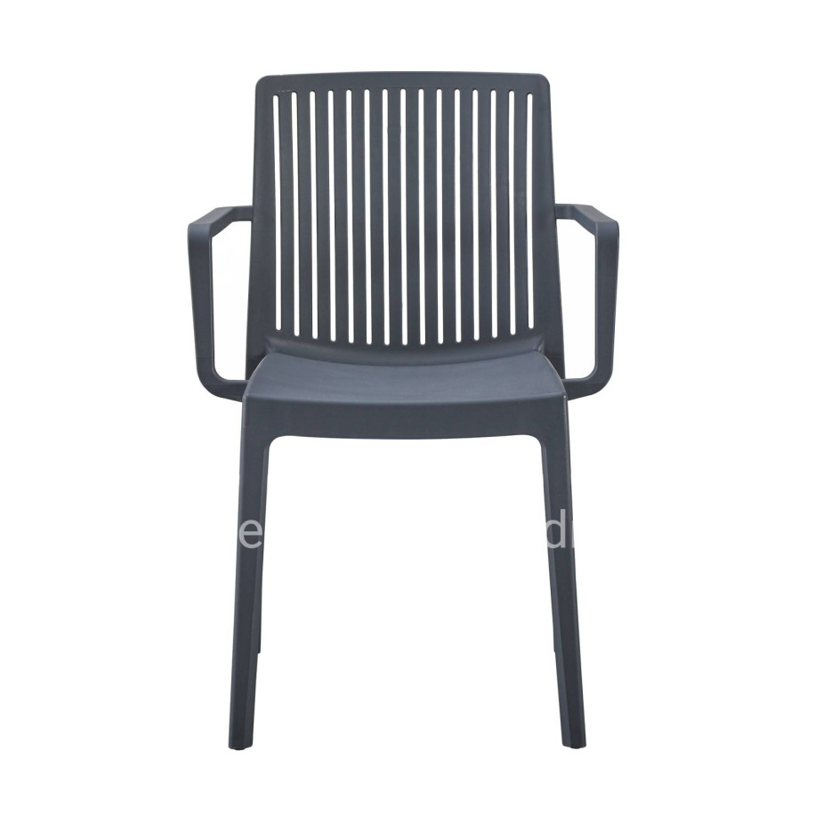 POLYPROPYLENE ARMCHAIR IDA HM6127.03 GREY 41,3x54,2x81,8Hcm.