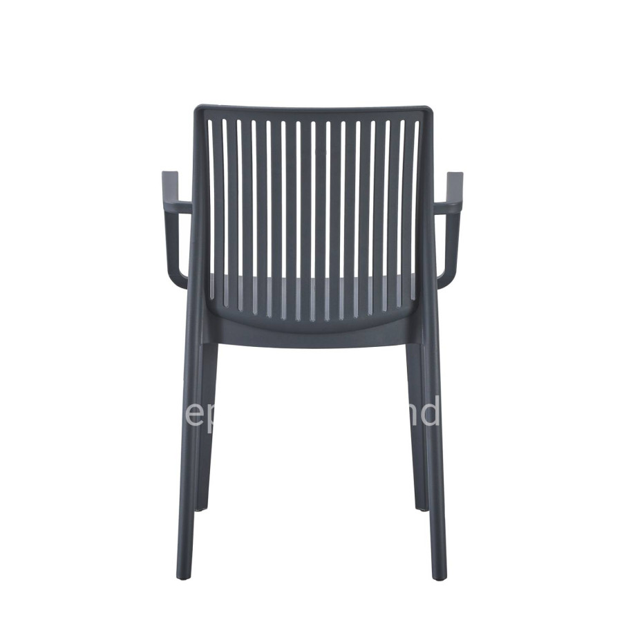 POLYPROPYLENE ARMCHAIR IDA HM6127.03 GREY 41,3x54,2x81,8Hcm.