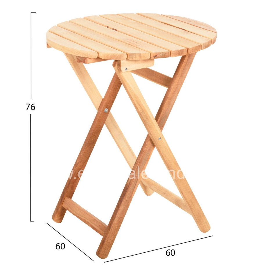 ΤΡΑΠΕΖΙ ΣΚΗΝΟΘΕΤH ΛΗΜΝΟΣ HM5653.02 ΟΞΙΑ ΕΜΠOΤΙΣΜΟΣ ΦΥΣΙΚΟ Φ60Χ76Υεκ.