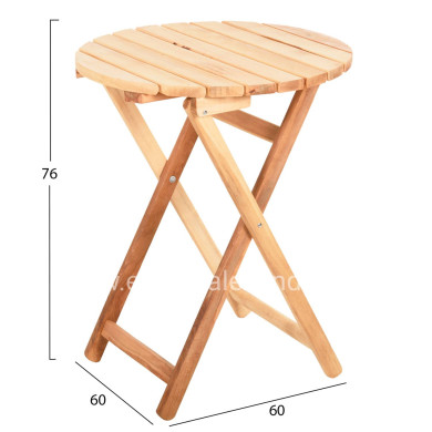 ΤΡΑΠΕΖΙ ΣΚΗΝΟΘΕΤH ΛΗΜΝΟΣ HM5653.02 ΟΞΙΑ ΕΜΠOΤΙΣΜΟΣ ΦΥΣΙΚΟ Φ60Χ76Υεκ.