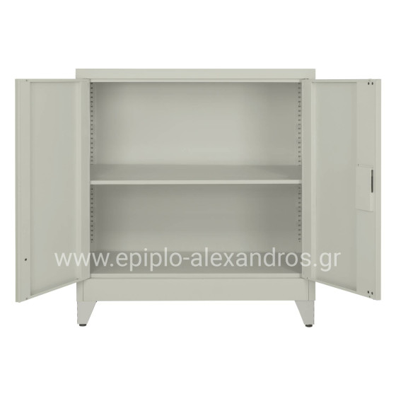 ΝΤΟΥΛΑΠΑ ΜΕΤΑΛΛΙΚΗ DURON HM11980 2-ΦΥΛΛΗ ΜΕ 2 ΑΠΟΘ.ΧΩΡΟΥΣ & ΠΟΔΙΑ-ΓΚΡΙ 90Χ40Χ100Υεκ.