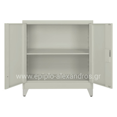 ΝΤΟΥΛΑΠΑ ΜΕΤΑΛΛΙΚΗ DURON HM11980 2-ΦΥΛΛΗ ΜΕ 2 ΑΠΟΘ.ΧΩΡΟΥΣ & ΠΟΔΙΑ-ΓΚΡΙ 90Χ40Χ100Υεκ.