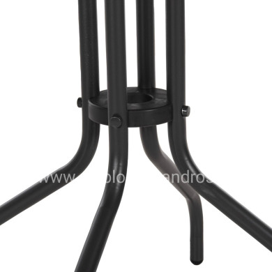 OUTDOOR ROUND TABLE LINO HM5973.01 METALLIC IN GREY Φ60x70Hcm.