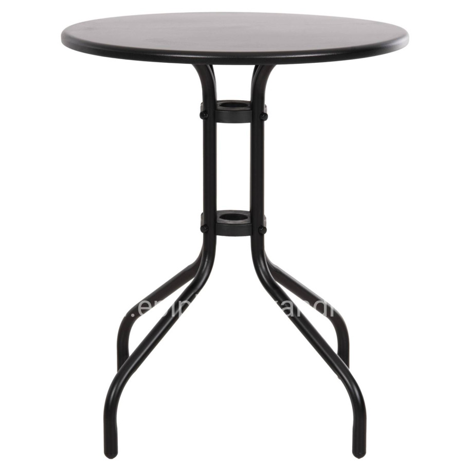 OUTDOOR ROUND TABLE BLACK HM5973.03 METALLIC IN BLACK Φ60x70Hcm.
