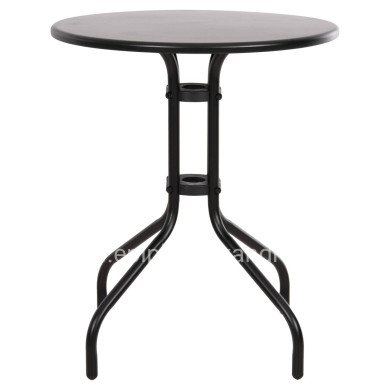 OUTDOOR ROUND TABLE BLACK HM5973.03 METALLIC IN BLACK Φ60x70Hcm.