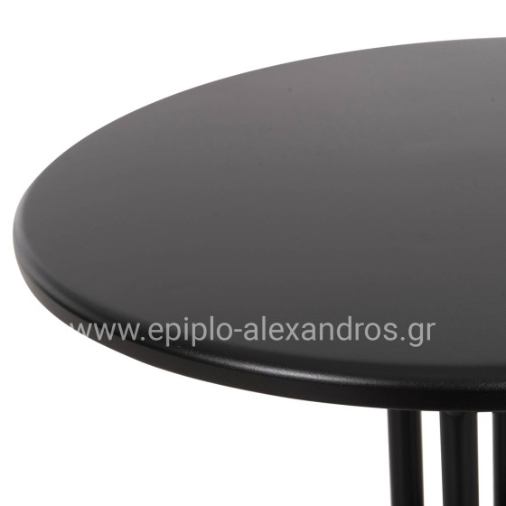 OUTDOOR ROUND TABLE BLACK HM5973.03 METALLIC IN BLACK Φ60x70Hcm.