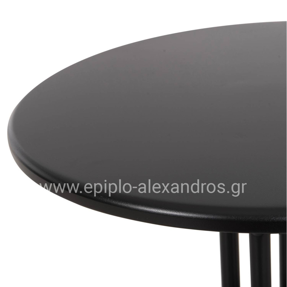 OUTDOOR ROUND TABLE BLACK HM5973.03 METALLIC IN BLACK Φ60x70Hcm.