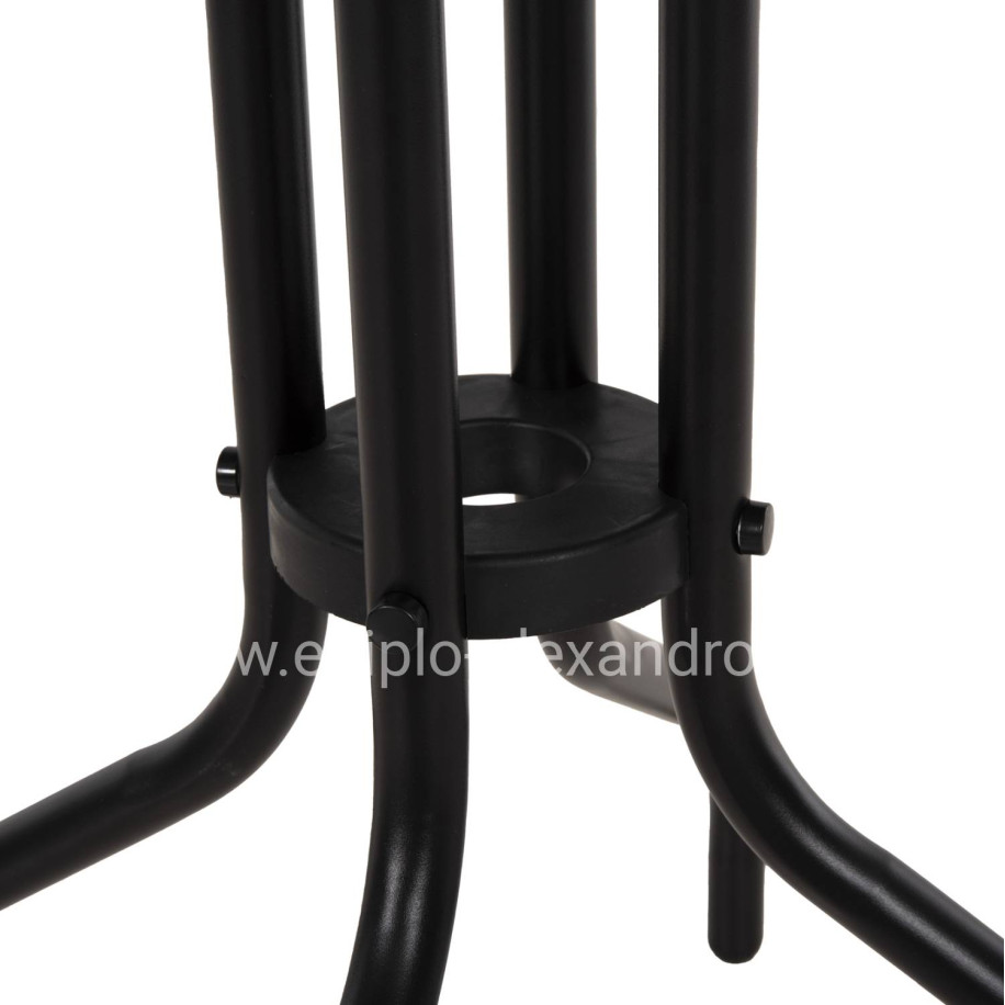 OUTDOOR ROUND TABLE BLACK HM5973.03 METALLIC IN BLACK Φ60x70Hcm.