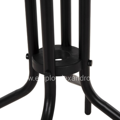 OUTDOOR ROUND TABLE BLACK HM5973.03 METALLIC IN BLACK Φ60x70Hcm.