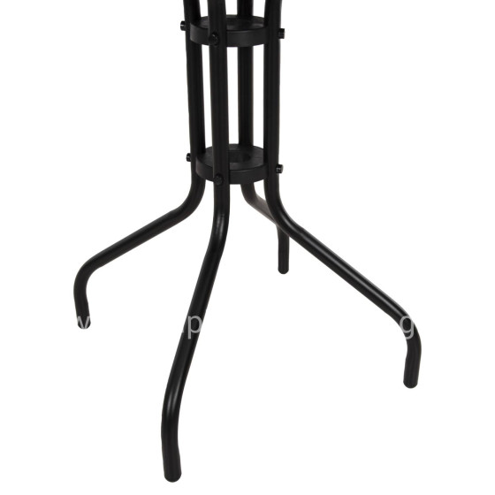 OUTDOOR ROUND TABLE BLACK HM5973.03 METALLIC IN BLACK Φ60x70Hcm.