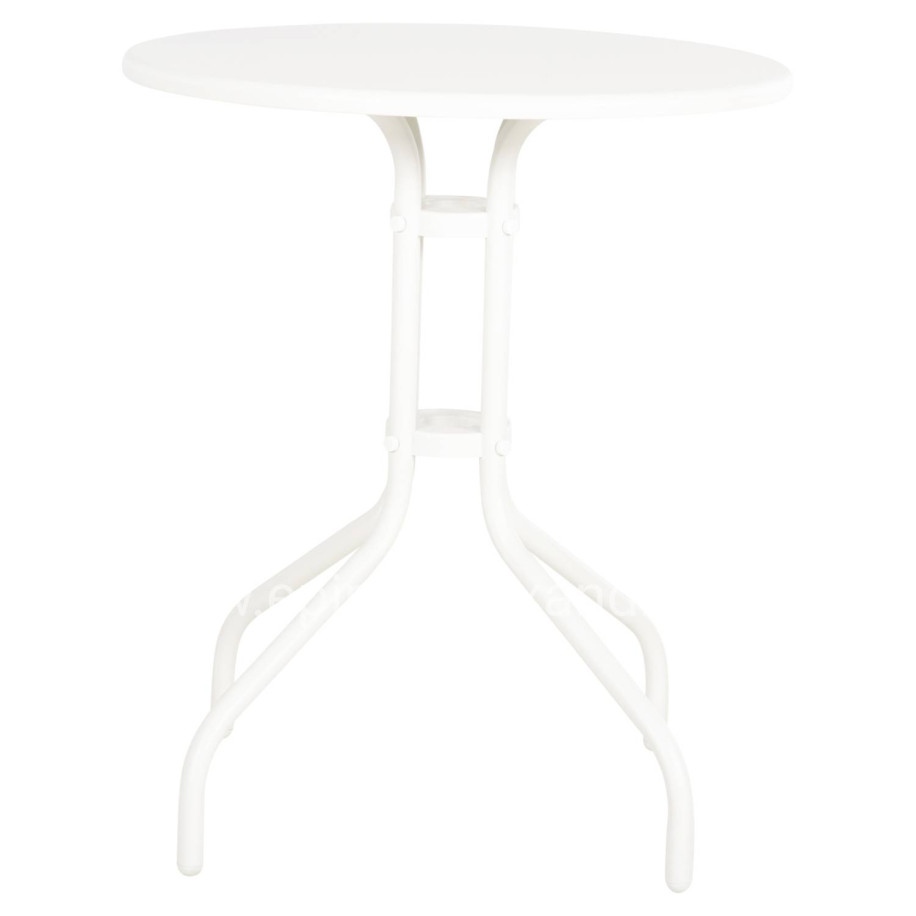 OUTDOOR ROUND TABLE LINO HM5973.02 METALLIC IN WHITE Φ60x70Hcm.