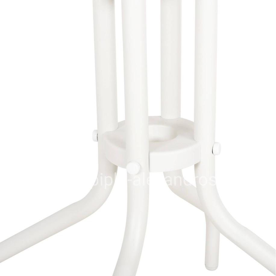 OUTDOOR ROUND TABLE LINO HM5973.02 METALLIC IN WHITE Φ60x70Hcm.