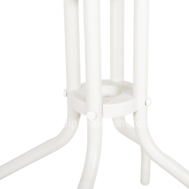 OUTDOOR ROUND TABLE LINO HM5973.02 METALLIC IN WHITE Φ60x70Hcm.