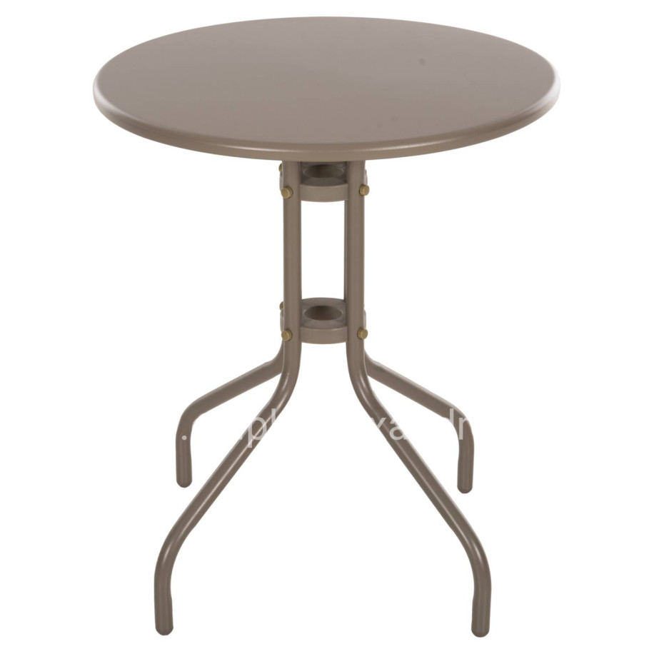 OUTDOOR ROUND TABLE LINO HM5973.04 METALLIC IN CHAMPAGNE COLOR Φ60x70Hcm.