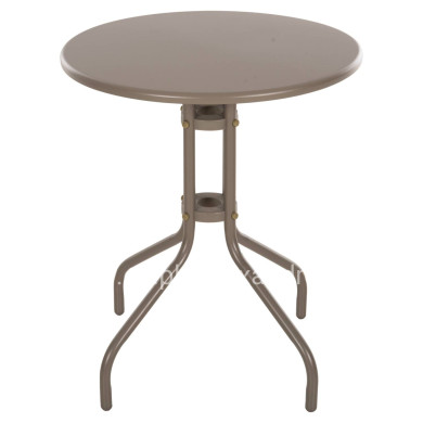 OUTDOOR ROUND TABLE LINO HM5973.04 METALLIC IN CHAMPAGNE COLOR Φ60x70Hcm.