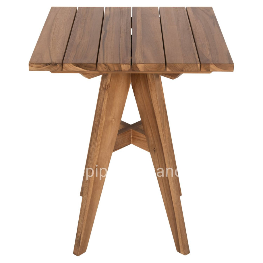 OUTDOOR SQUARE DINING TABLE LEO HM9860.11 TEAK WOOD 60x60x75Hcm.