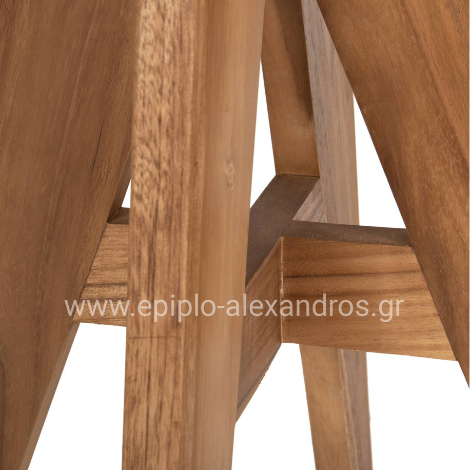 OUTDOOR SQUARE DINING TABLE LEO HM9860.11 TEAK WOOD 60x60x75Hcm.