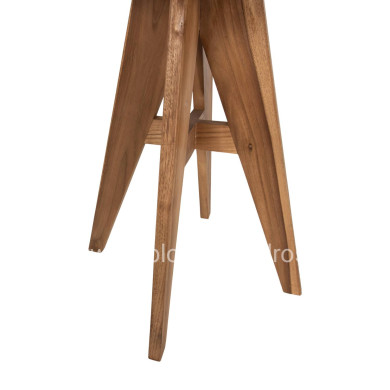 OUTDOOR SQUARE DINING TABLE LEO HM9860.11 TEAK WOOD 60x60x75Hcm.