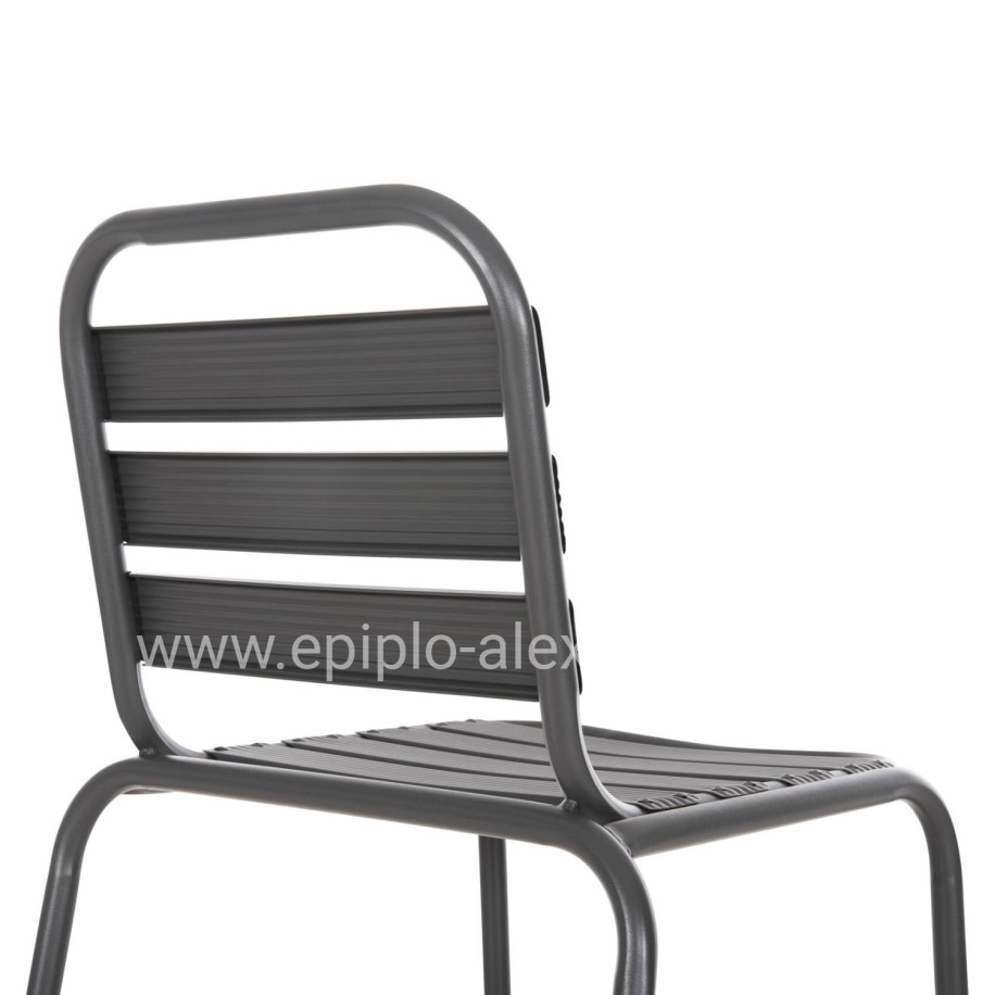 ΣΚΑΜΠΟ ΜΠΑΡ ΜΕΣ.ΥΨΟΥΣ LAURA HM6065.01 ΜΕΤΑΛ.ΣΚΕΛΕΤΟΣ-ΑΛΟΥΜΙΝΙΟ ΣΕ ΓΚΡΙ 58,5x58x104Υ εκ.