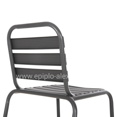 ΣΚΑΜΠΟ ΜΠΑΡ ΜΕΣ.ΥΨΟΥΣ LAURA HM6065.01 ΜΕΤΑΛ.ΣΚΕΛΕΤΟΣ-ΑΛΟΥΜΙΝΙΟ ΣΕ ΓΚΡΙ 58,5x58x104Υ εκ.