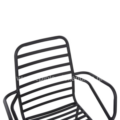 ARMCHAIR OUTDOOR FREE HM6045 METALLC BLACK 61x53x87Hcm.