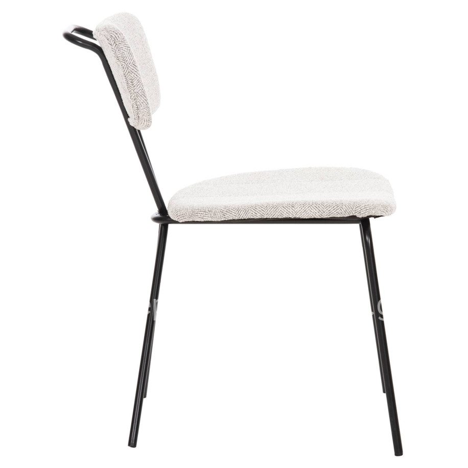 ΚΑΡΕΚΛΑ DORY HM9855.03 ΜΕΤΑΛΛΙΚΟΣ ΣΚΕΛΕΤΟΣ ΜΑΥΡΟΣ-ΑΝΟΙΧΤΟ ΓΚΡΙ ΥΦΑΣΜΑ 48,5x61x76Υεκ.