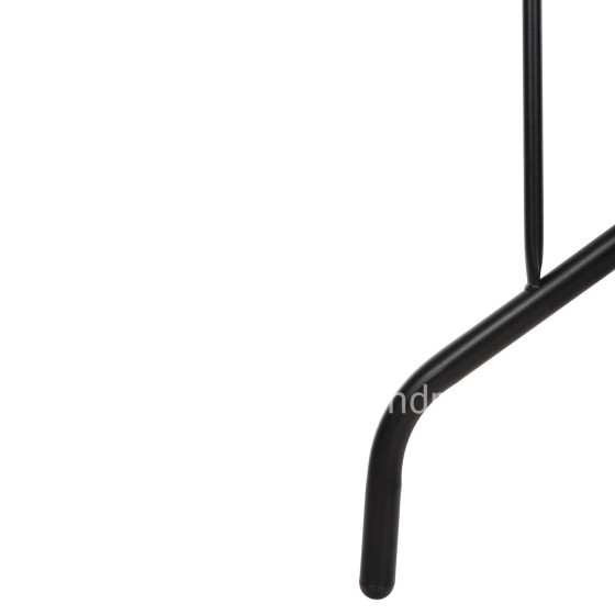 OUTDOOR METALLIC TABLE ADAM HM5679.03 BLACK WITH REINFORCED GLASS TOP 120Χ70Χ70Hcm.