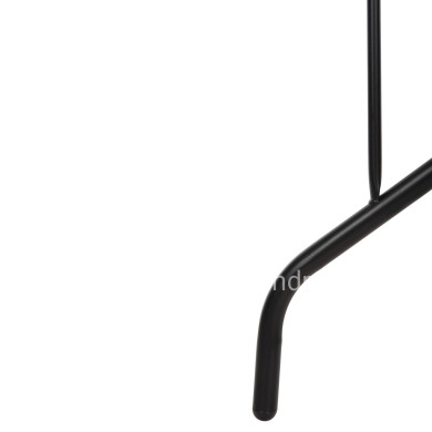 OUTDOOR METALLIC TABLE ADAM HM5679.03 BLACK WITH REINFORCED GLASS TOP 120Χ70Χ70Hcm.