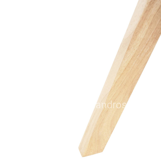 DINING ARMCHAIR GAZER HM9845.03 GREY FABRIC-RUBBERWOOD LEGS 66x63x91Hcm.